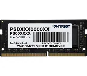 Patriot Signature 8GB 2400MHz / SODIMM / DDR4 / CL17 / Unbuffered / Non-ECC / 1,2V