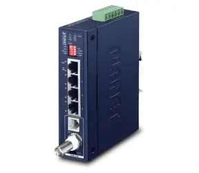 Planet IVC-234GT / VDSL2 mediakonvertor průmyslový / 4x GLAN / profil 17a/30a / G.Vectoring / G.INP