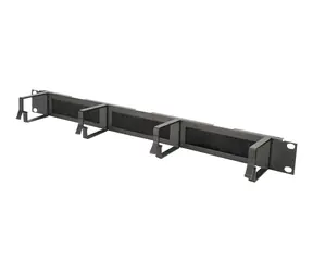 Digitus 19" kabelový organizér s kartáčovými průchodkami / Panel pro správu kabelů / 1U