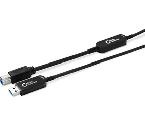 MicroConnect kabel USB-A - USB-B 15 m černá / Kabel / 10 Gbit/s