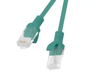 Lanberg CAT5E UTP 20 m zelená / Patch kabel / RJ45-RJ45 / CCA / Fluke Passed