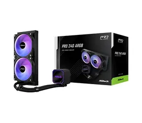 ASRock AIOCOOL Pro 240 ARGB / Vodní chlazení CPU / AIO / 240mm / ARGB