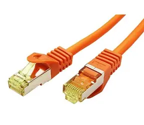 Goobay Patch kabel S/FTP Cat7 15m oranžová / Patch kabel / RJ45 / LSZH