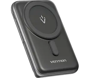 Vention FHNB0 černá / Power Bank / 10000mAh / MagSafe / Bezdrátové nabíjení 20W / USB-C PD / LED displej