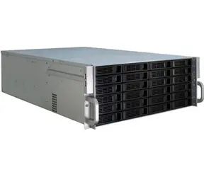 Inter-Tech 4U-4424 černá/stříbrná / Serverová skříň / 19" / 4U / 24x 2,5"/3,5" hot-swap / E-ATX