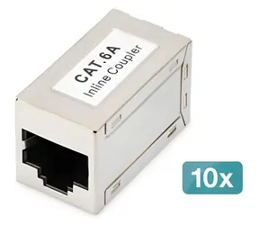Digitus CAT 6A / Modulární spojka / stíněná / RJ-45 / 10 ks