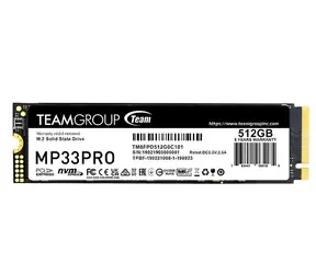 TeamGroup MP33 PRO 512GB / SSD / M.2 2280 / PCIe 3.0 x4 NVMe / R: 3500 MB/s / W: 3000 MB/s