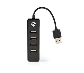 Nedis USB hub / USB hub / 4 porty / USB 2.0 / napájení z USB