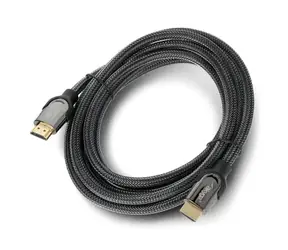 Akyga Kabel HDMI 2.1 (M) 3 m černý / Kabel HDMI / stíněný měď / 4K/8K / 48 Gbps
