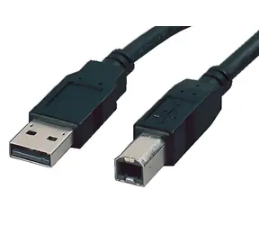 OEM USB kabel USB-A - USB-B černá / Propojovací kabel / USB 2.0 / 3 m