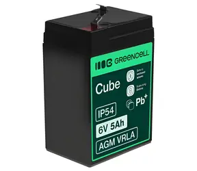 Green Cell AGM11 / Baterie / AGM / 6 V / 5 Ah / pro UPS
