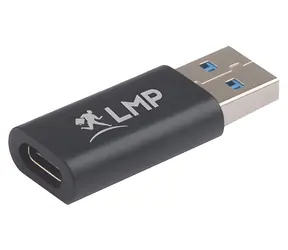 LMP Adaptér USB-A na USB-C černá / Adaptér