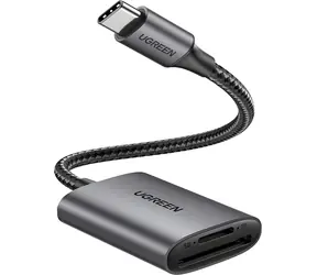 Ugreen Čtečka paměťových karet USB-C šedá / Čtečka paměťových karet / SD / microSD / USB 3.2 Gen 1