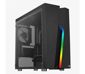 AeroCool Menace Saturn FRGB ML G černá / PC skříň / Midi Tower / ATX / mATX / Mini-ITX / 2x USB 3.0 / bez zdroje