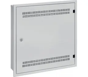 Solarix LC-18-55-15-W-G / Nástěnný datový rozváděč / 550x550x150 mm / 18U / RAL 7035 šedá / rámeček k zazdění