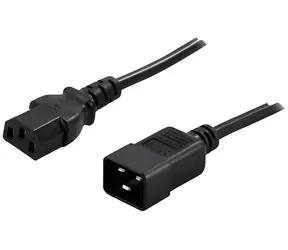 PowerWalker C13-C20 180cm / Propojovací napájecí kabel / 10 A / 250 V