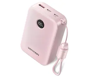 Vention Powerbanka 20000 mAh růžová / 2x USB-C / USB-A