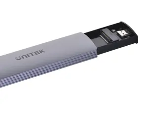 Unitek S1230A šedá / Externí box pro M.2 NVMe/SATA SSD / USB-C 3.2 Gen2 / 10 Gbps / M.2 2230-2280