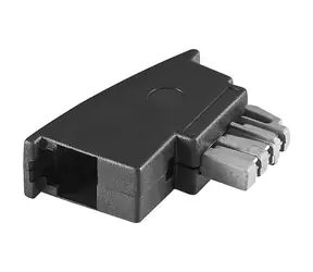 Goobay TAE-N–RJ11 černá / Telefonní adaptér / 6P4C