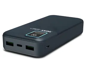 PORT CONNECT Powerbanka 20 000 mAh / Powerbanka / 74 Wh / 2x USB-A QC / LCD displej