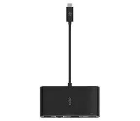 Belkin USB-C multiport adaptér černá / Adaptér / Gigabit Ethernet / HDMI / VGA / USB-A