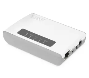 Digitus Wireless multifunkční tiskový server / Tiskový server / 2x USB 2.0 / Wi-Fi 300 Mbps / LAN 100 Mbps