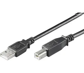 MicroConnect kabel USB 2.0 A-B černá / Kabel / M/M / 0,1 m / 480 Mbit/s