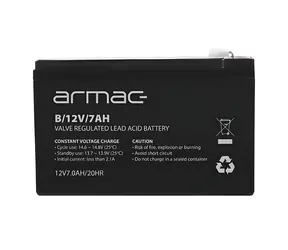 Armac VRLA AGM 12V 7Ah / Olověný akumulátor / bezúdržbový / VRLA / nabíjecí proud 1,8 A