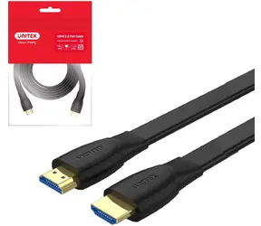 Unitek C11063BK-2M černá / Kabel HDMI / 2 m / HDMI 2.0 / 4K 60Hz / plochý
