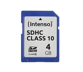 Intenso SDHC 4GB Class 10 / Paměťová karta / SD / čtení 20 MB/s / zápis 12 MB/s
