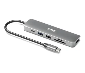 PORT CONNECT Dokovací stanice USB-C 5v1 / Dokovací stanice / HDMI 4K60Hz / USB-C PD 100W / USB 3.2 Gen1