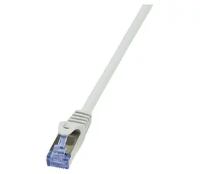 LogiLink Cat6a S/FTP šedá / Patch kabel / 3 m / RJ-45 / AWG 26/7 / pozlacené konektory