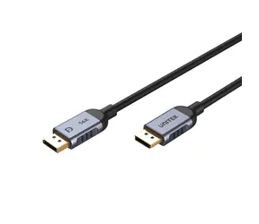 Unitek DisplayPort 1.4 kabel černá, šedá / Kabel DisplayPort / 8K 60Hz / 4K 240Hz / DSC / 1,5 m
