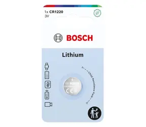 Bosch CR1220B1/00 / Knoflíková baterie / CR1220 Lithium / 3 V / 1 ks