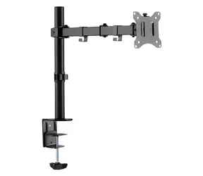DIGITUS univerzální svorkový držák monitoru 15" - 32" / Držák monitoru / VESA 75-100 mm / nosnost 8 kg / černá