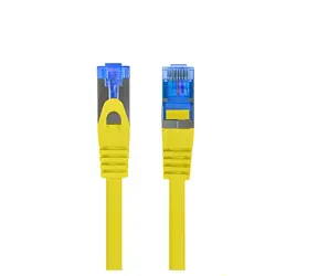 Lanberg žlutý / Patch kabel / Cat6A / S/FTP / 3 m / LSZH / CCA / Fluke Passed