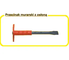 Juco zednický sekáč s PVC chráničem 350 mm / Sekáč / kovaná ocel / šířka ostří 30 mm