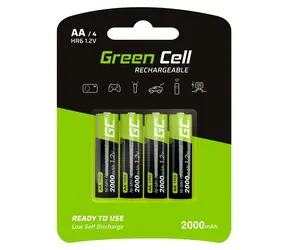 Green Cell Nabíjecí baterie AA HR6 2000mAh / Baterie / NiMH / 1,2V