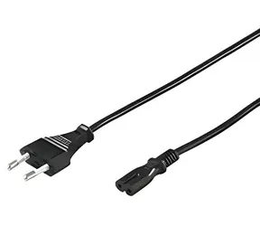 Goobay napájecí kabel Euro 2pin 3 m černá / Napájecí kabel / Euro 2pin (M) - Euro 2pin (F) / max. 250V/16A