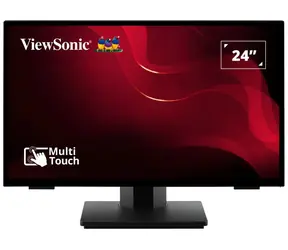 24" ViewSonic TD2465 černá / Monitor / Dotykový / VA / Full HD 1920x1080 / HDMI+DP+VGA+USB
