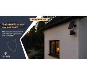 Viking HUB S02 / Bezdrátový solární kamerový set / 2x kamera 3 MP / IP66 / aplikace UBoxPro
