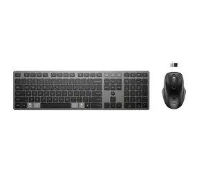 HP 720 černá / Bezdrátový set / Klávesnice + myš / nabíjecí / USB+BT / CZ+SK