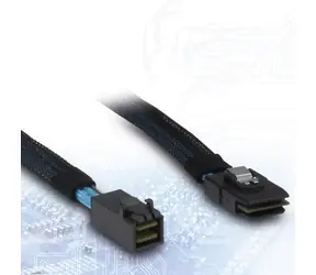 Inter-Tech Kabel SFF-8643 - SFF-8087 0,75 m / Kabel SAS / SFF-8643 (M) - SFF-8087 (M) / černá, modrá