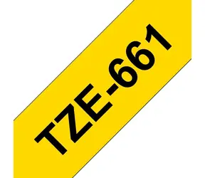 Brother páska černý tisk na žlutém podkladu / Páska do tiskárny štítků / 36 mm / 8 m
