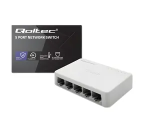 Qoltec 52247 / Switch / 5x RJ45 / 1000 Mbps