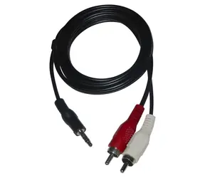 Audio kabel Jack 3,5mm samec - 2x CINCH samec černá / Audio kabel / 1,5 m