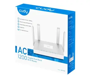 Cudy WR1300E bílá / Router / Wi-Fi 5 AC1200 / Dual-band / Gigabit LAN
