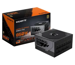 GIGABYTE GAMING 850GM PG5 černá / Zdroj / 850W / 80 PLUS Gold / ATX 3.1 / modulární / 135mm ventilátor
