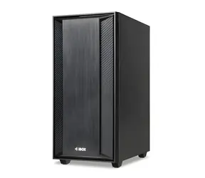 iBox CETUS 906 černá / Skříň PC / Midi Tower / ATX, micro ATX / RGB podsvícení / bez zdroje
