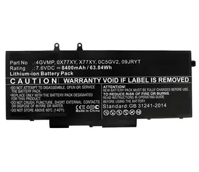 CoreParts baterie pro Dell Latitude 14 5400/5500 černá / Baterie pro notebook / 61 Wh